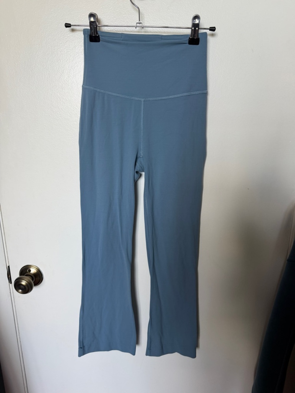 lululemon Groove Nulu high rise Boot-Cut Flare Leggings in Dusty Blue - Picture 2 of 7
